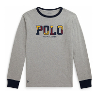 Polo Ralph Lauren 'Corduroy-Logo Cotton Long-Sleeve Tee' für großes Jungen