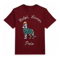 Polo Ralph Lauren 'Dog-Print Cotton Jersey Tee' für großes Jungen