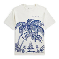 Ralph Lauren 'Beach Print Cotton Jersey Graphic T-Shirt' für großes Jungen