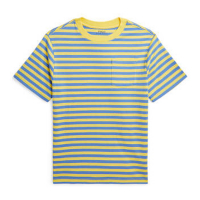 Ralph Lauren 'Striped Cotton Jersey Pocket T-Shirt' für großes Jungen