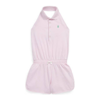 Ralph Lauren 'Stretch Mesh Halter Polo Romper' für Kleine Mädchen