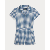 Ralph Lauren 'Gingham Cotton Madras Romper' für Kleine Mädchen