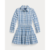 Ralph Lauren 'Gingham Cotton Madras Shirtdress' für Kleine Mädchen