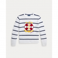 Ralph Lauren Kids 'Knit-Anchor Cotton Sweater' für große Mädchen