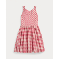 Ralph Lauren Kids 'Gingham Cotton Madras Dress' für große Mädchen