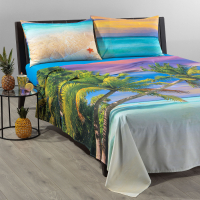 Caleffi Caribbean Bedspread Set - King size bed, 4 Stücke