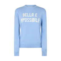 Mc2 Saint Barth Women's 'New Queen With Bella E Impossibile Print' Sweater