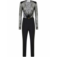 Elisabetta Franchi Women's 'Patterned Flocked-Tulle' Jumpsuit