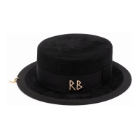 Ruslan Baginskiy 'Canotier Pierced Felted' Fedora Hut für Damen