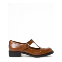 Miu Miu 'Brushed Leather T-Strap' Brogues für Damen