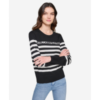 Karl Lagerfeld Paris 'Striped Logo Sweater With Pins' für Damen