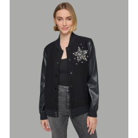 Karl Lagerfeld Paris 'Embellished Varsity Jacket' pour Femmes