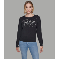 Karl Lagerfeld Paris 'Karl Script Sweater With Button And Pins' für Damen