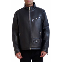 Karl Lagerfeld Paris Men's 'Faux Leather Racer' Jacket