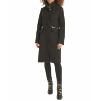 Karl Lagerfeld Paris 'Zip-Front Bouclé Coat' pour Femmes