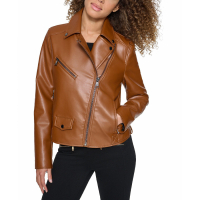 Karl Lagerfeld Paris 'Faux-Leather Asymmetric Moto Coat' für Damen