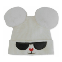 Karl Lagerfeld Paris 'Faux-Fur Pom Choupette Beanie' für Damen