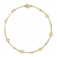 Tory Burch Bracelet 'Kira Pearl-Chain' pour Femmes