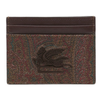 Etro Porte-carte 'Pegaso-Embroidered' pour Femmes