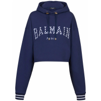 Balmain Sweatshirt à capuche  'Gingham Paris' pour Femmes