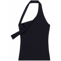 Courrèges Women's 'Asymmetric Ribbed-Knit' Tank Top