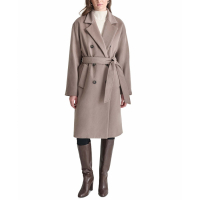 DKNY Women's 'Double-Breasted Belted Wrap Coat'