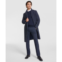 Tommy Hilfiger Men's 'Modern-Fit Blue Overcoat'