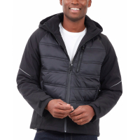 Michael Kors Mixed-Media Full-Zip Hooded Jacket' pour Hommes