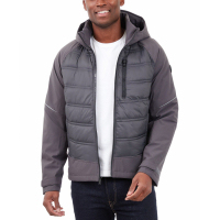 Michael Kors Men's 'Mixed-Media Full-Zip Hooded Jacket'