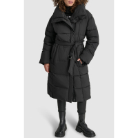 DKNY 'Asymmetrical Belted Water Resistant Puffer Jacket' für Damen