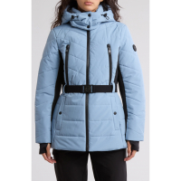 Michael Kors 'Hooded Belted Chevron Quilted Puffer Jacket' für Damen