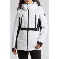 Michael Kors 'Hooded Belted Chevron Quilted Puffer Jacket' für Damen