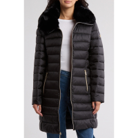 Michael Kors 'Faux Fur Collar Long Puffer Jacket' für Damen