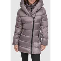 DKNY 'Asymmetric Bib Packable Quilted Coat' für Damen