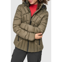 DKNY Cire Packable Hooded Puffer Jacket' pour Femmes