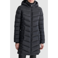 DKNY 'Cire Packable Hooded Longline Puffer Jacket' für Damen