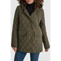 DKNY Women's 'Hooded Diamond Quilted Coat'