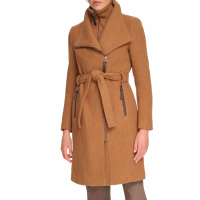 Calvin Klein 'Angled Zip Twill Coat' für Damen