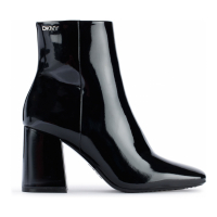 DKNY Women's 'Cavale Patent Finish Block Heel' Ankle Boots