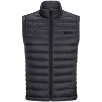 Boss Gilet 'Logo-Print Quilted' pour Hommes