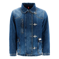 Fay Men's 'Denim With 4 Hooks' Jacket