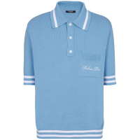 Balmain Men's 'Logo-Embroidered Knitted' Polo Shirt