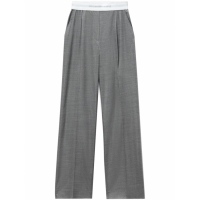 Alexander Wang Women's 'Pleat-Detail Logo-Waistband' Trousers