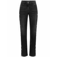 Elisabetta Franchi Jeans 'Button-Embellished' pour Femmes