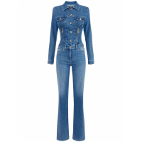 Elisabetta Franchi Combinaison  'Zip-Detailing Denim' pour Femmes