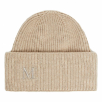 Max Mara Bonnet 'Logo Embroidered Ribbed' pour Femmes