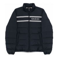 Gucci Veste matelassée 'Rubberised-Logo' pour Hommes