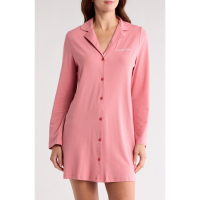 Calvin Klein Chemise de pyjama 'Long Sleeve Button Front' pour Femmes