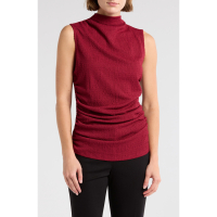 Calvin Klein Haut sans manches 'Textured Mock Neck' pour Femmes