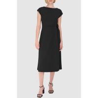 Calvin Klein Robe Midi 'Cap Sleeve Pleated Side' pour Femmes